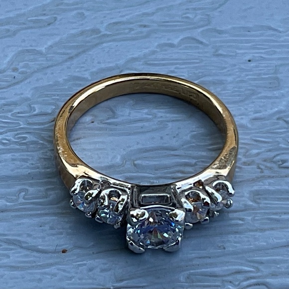 Lindberg Cubic Zirconia Ring Vintage Size 10 14k HGE Lind - Picture 7 of 10